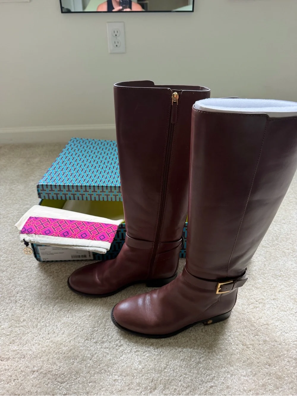 Tory Burch - Brooke 25MM Knee Boot - Calf leather
